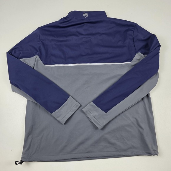 Greyson Colorblock Jacket Mens Medium Blue Gray 1/4 Zip Golf Windbreaker - Picture 7 of 9